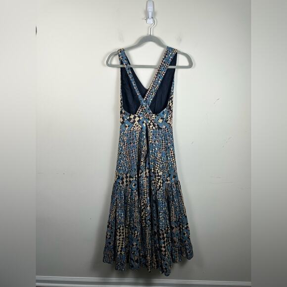 New Anthropologie Let Me Be Flounced Maxi Dress Size Small Multicolor small - Picture 6 of 11